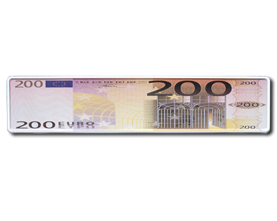 17. EU-plate Euro 200